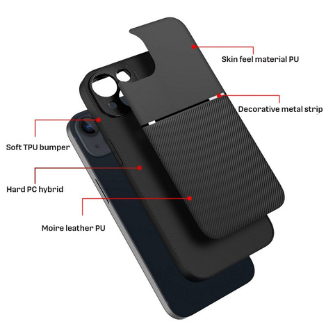 Futerał NOBLE do IPHONE 15 Plus czarny