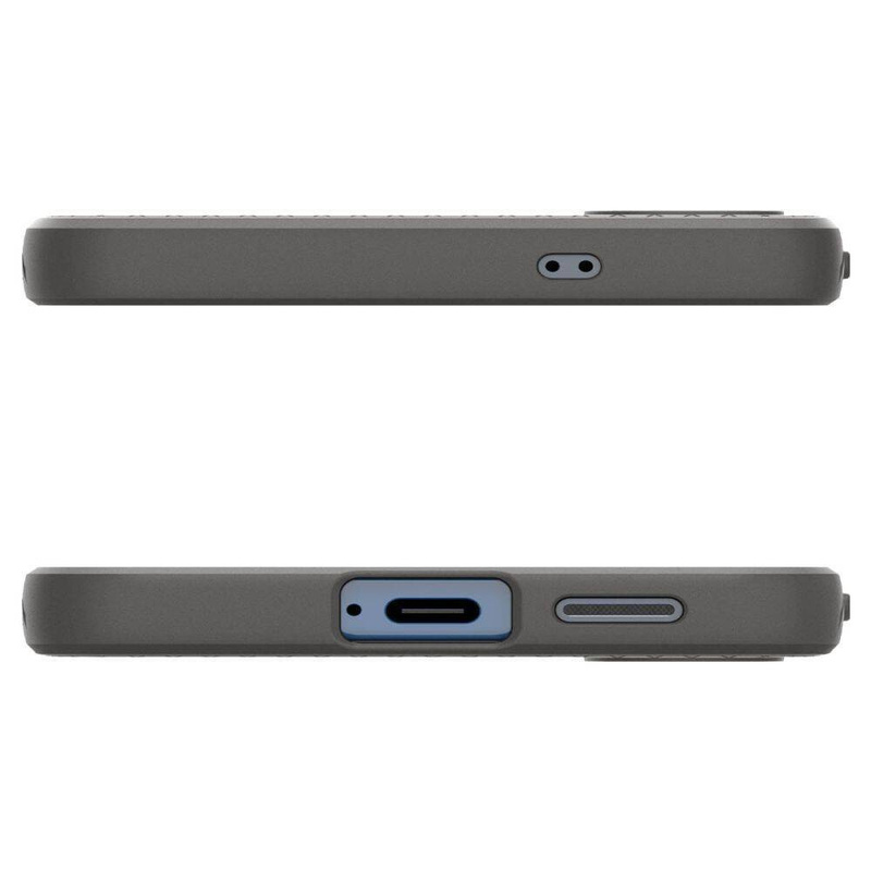 Spigen nakładka Liquid Air do Samsung Galaxy S25+ Marmurowa Szara