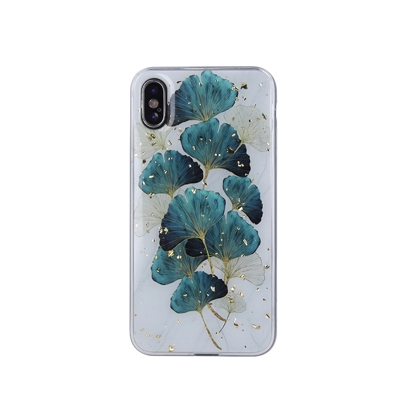 Nakładka Gold Glam do Samsung S23 FE listki