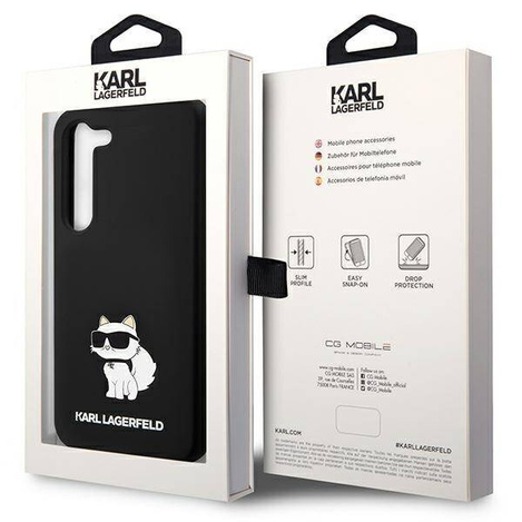 Karl Lagerfeld KLHCS24SSNCHBCK S24 S921 hardcase czarny/black Silicone Choupette