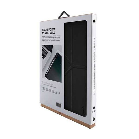UNIQ etui Transforma Rigor iPad 10.2" (2019) czarny/ebony black