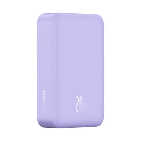 Baseus Magnetic Mini 20000 mAh 20W Powerbank – Lila + USB-C / USB-C-Kabel