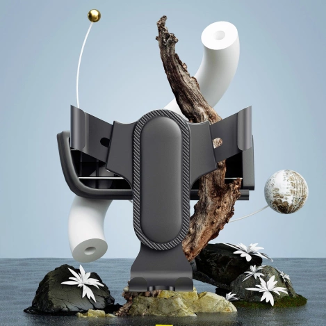 Dudao Gravitations-Smartphonehalter schwarz (F7s)