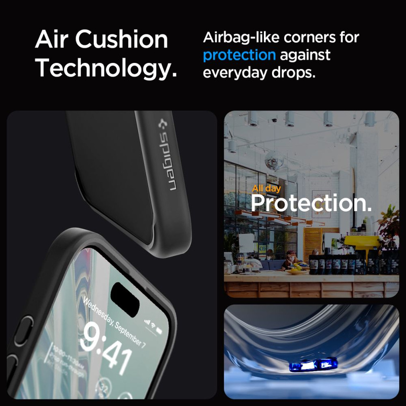 Spigen ULTRA HYBRID IPHONE 15 PRO MAX MATTSCHWARZ