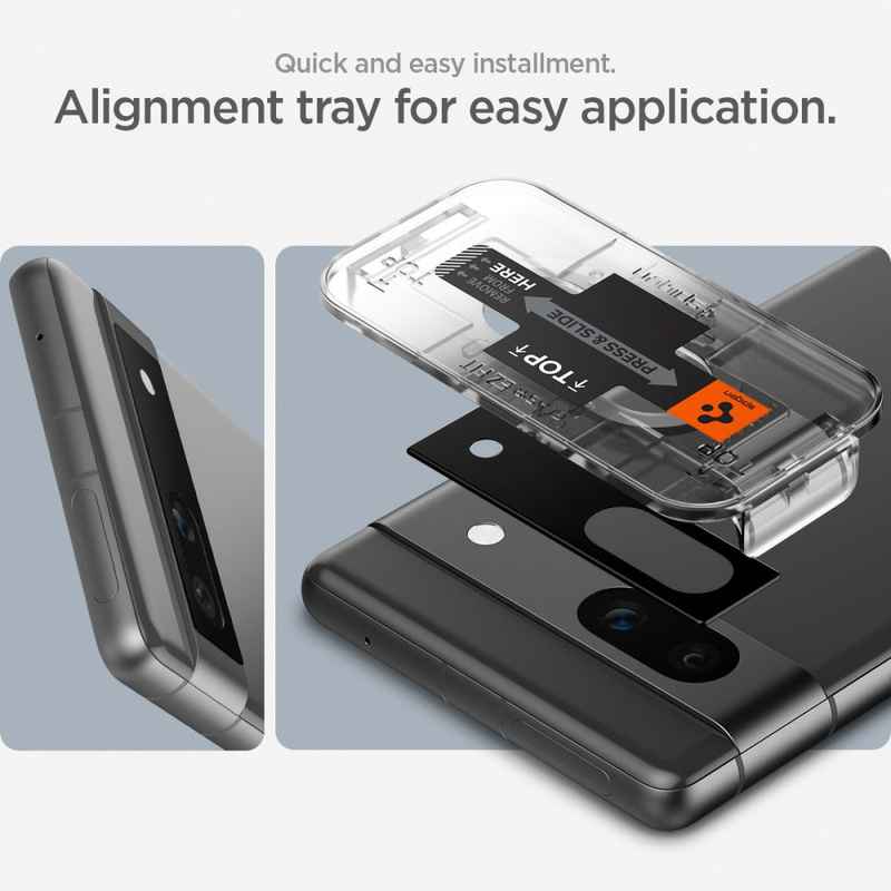 Spigen OPTIK.TR „EZ FIT“ KAMERASCHUTZ 2ER-PACK GOOGLE PIXEL 7A SCHWARZ