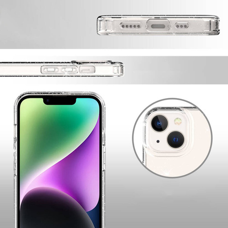 Nakładka Shine do iPhone 15 Pro 6,1" transparentna