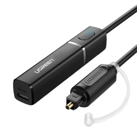 Ugreen transmiter Bluetooth 4.2 bezprzewodowy adapter audio Toslink czarny (50213 CM150)