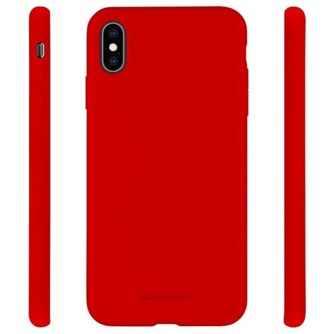 MERCURY SILICONE CASE IPHONE 15 PLUS (6.7), RED / CZERWONY