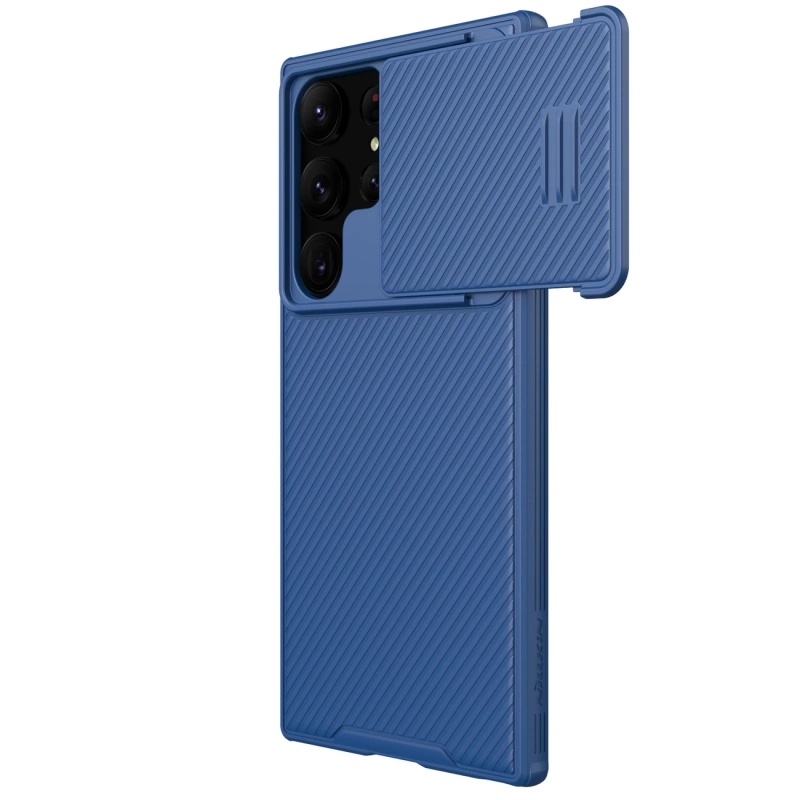 Nillkin CamShield S Hülle Samsung Galaxy S23 Ultra Gepanzerte Abdeckung Kameraschutz Blau