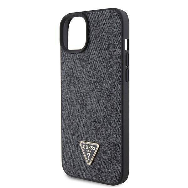 Original Handyhülle APPLE IPHONE 15 PLUS Guess Hardcase Crossbody 4G Metal Logo (GUHCP15MP4TDSCPK) schwarz