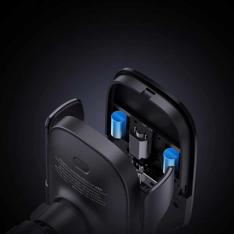 Baseus Milky Way Pro Series BS-CM023 Autohalterung für Lüftungsschlitze mit 15 W induktivem Ladegerät – Schwarz