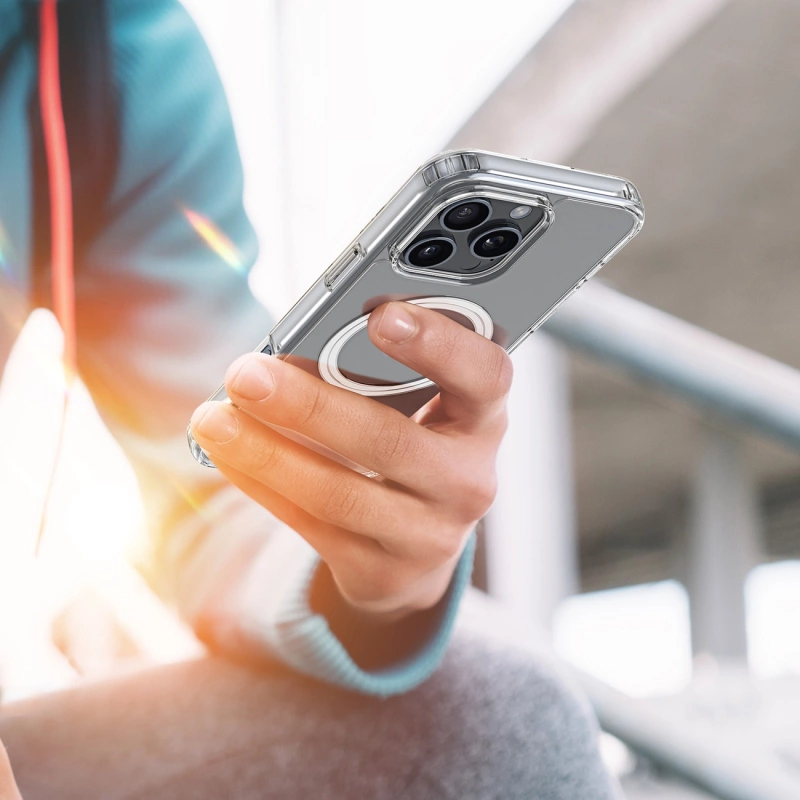 Dux Ducis Clin Mag Hülle mit MagSafe für iPhone 16 Pro – transparent
