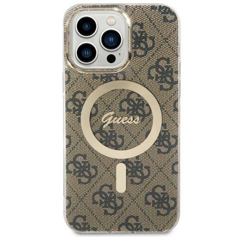 Guess GUHMP14XH4STW iPhone 14 Pro Max 6.7&quot; Braun/Braun Hardcase 4G MagSafe