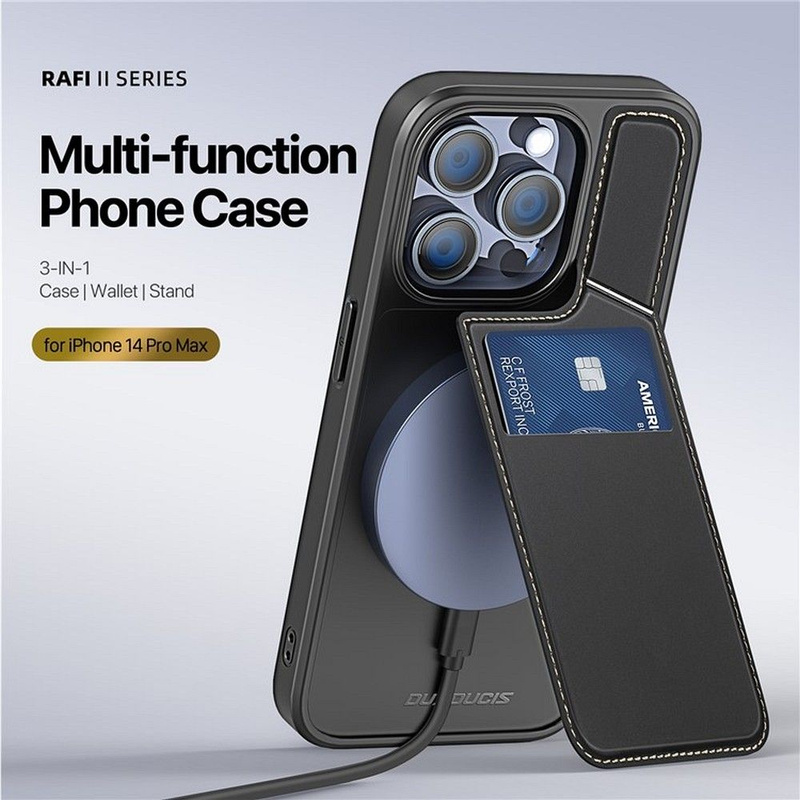 DUX DUCIS Rafi II Mag - etui back cover z podstawką kompatybilne z MagSafe do iPhone 14 Pro Max