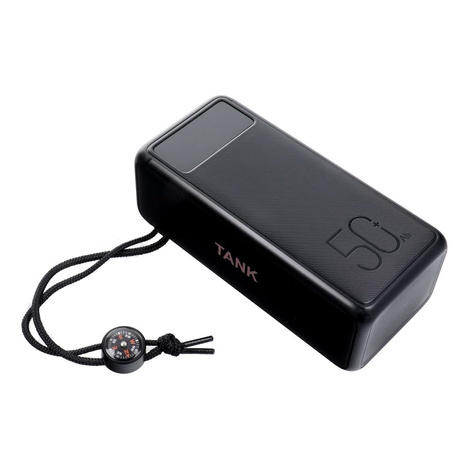 Bateria zewnętrzna (Powerbank) VEGER Tank Boost - 56 000mAh LCD Quick Charge PD 130W czarny (W5001C)