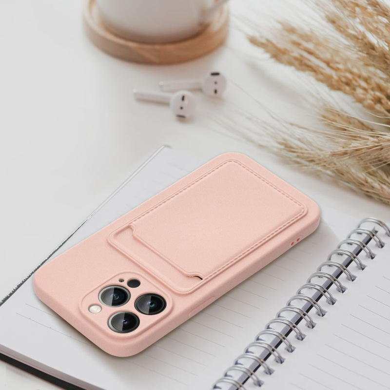 Futerał CARD CASE do IPHONE 14 PRO różowy