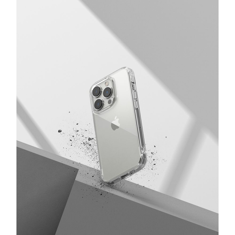 Ringke Fusion TPU Cover mit Gelrahmen für iPhone 14 Pro Max transparent (F645E52)