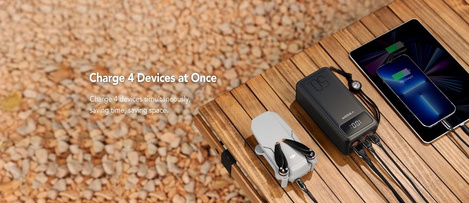Bateria zewnętrzna (Powerbank) VEGER Tank Lite - 50 000mAh LCD Quick Charge PD 22,5W czarny (W5001)