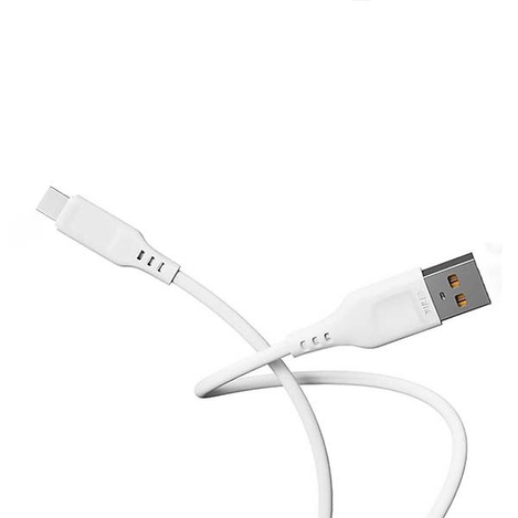 KABEL USB TYP-C DENMEN BIAŁY 2,4A 1M USB-C D01T
