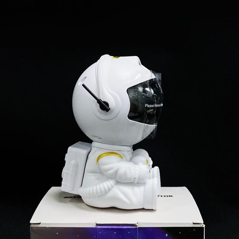LAMPKA / PROJEKTOR LED ASTRONAUTA HR-F3, WHITE / BIAŁY