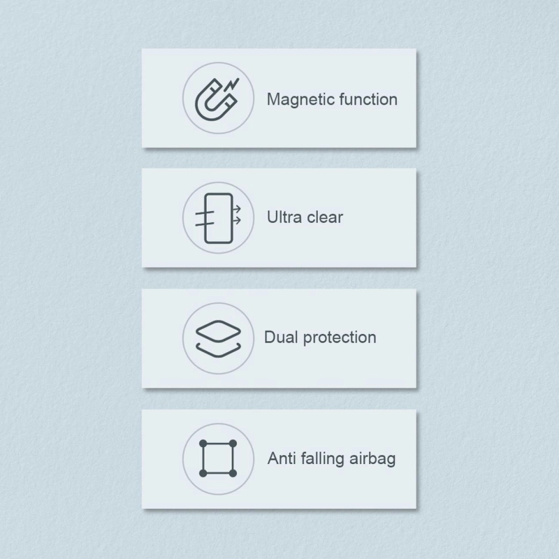 Nillkin Nature Pro Magnetische Hülle iPhone 14 Pro Max magnetische Hülle MagSafe blau