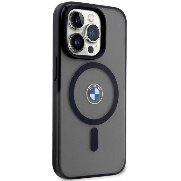 Case BMW BMHMP14LDSLK iPhone 14 Pro 6.1&quot; black/black hardcase Signature MagSafe