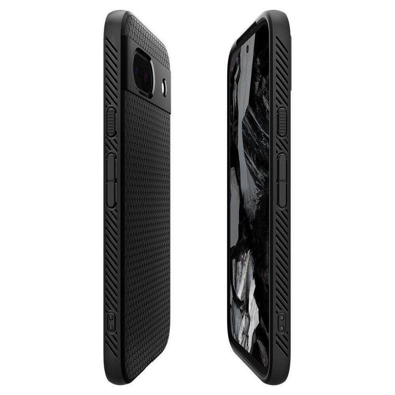 Spigen Liquid Air Hülle für Google Pixel 8A – Mattschwarz