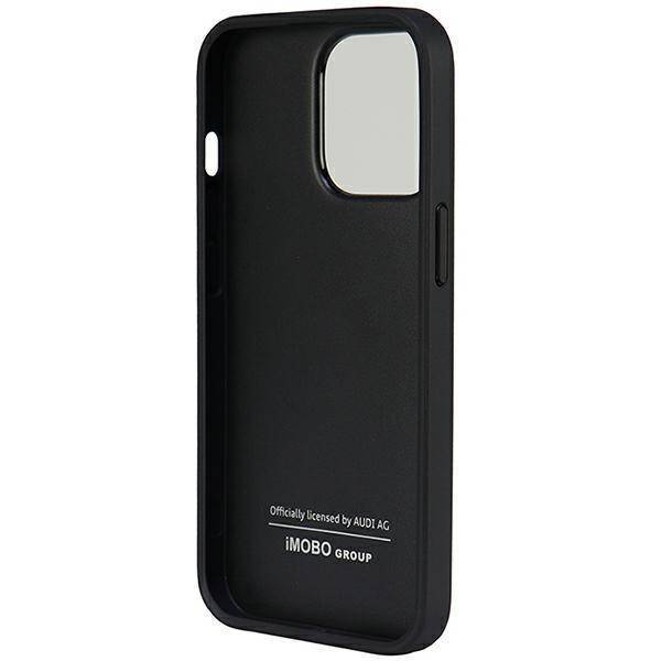Audi Kunstleder iPhone 13 Pro / 13 6,1" schwarz/schwarz Hardcase AU-TPUPCIP13P-TT/D1-BK