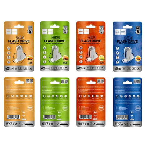 HOCO pendrive USB A + USB C UD8 16GB USB3.0