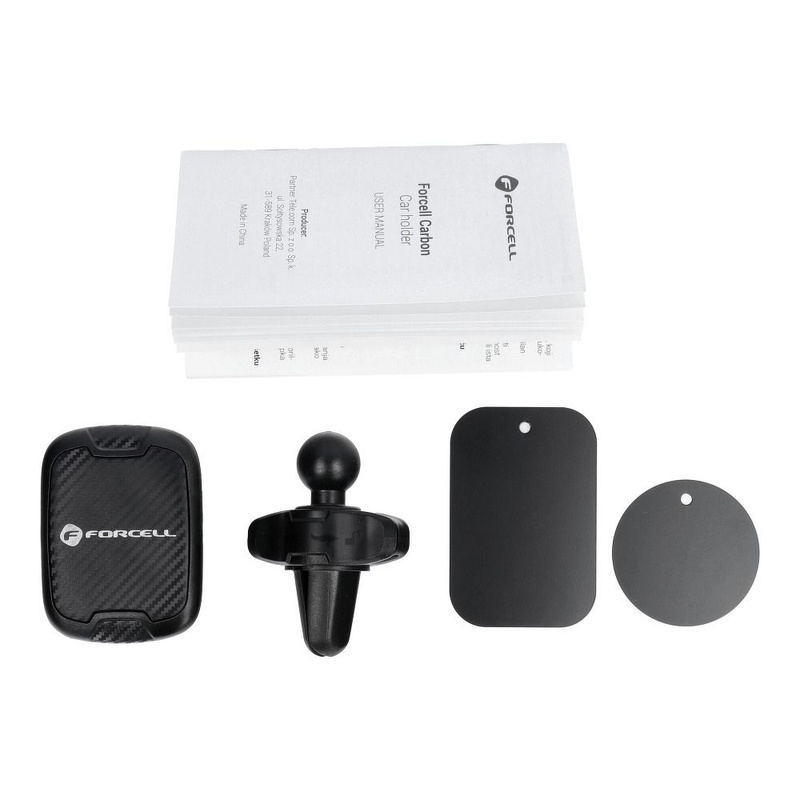 FORCELL uchwyt samochodowy CARBON H-CT325 magnetyczny do kratki wlotu