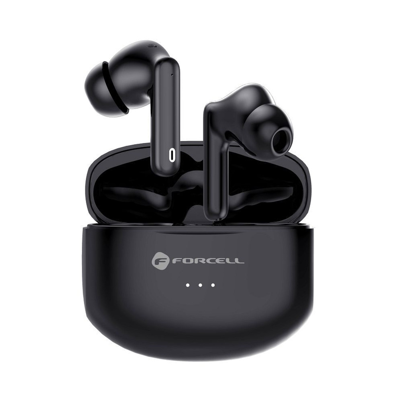 FORCELL F-AUDIO słuchawki bezprzewodowe / bluetooth stereo TWS CLEAR Sound czarne