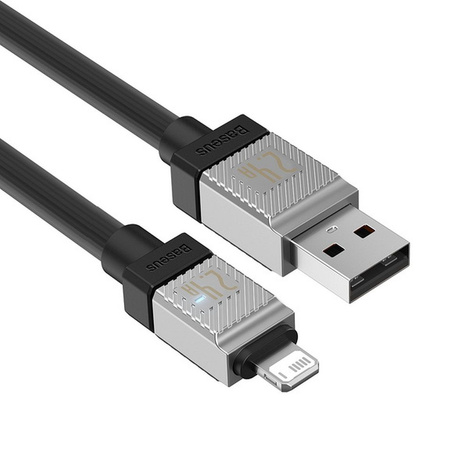 USB - Lightning 2.4A 1m cable Baseus CoolPlay - black