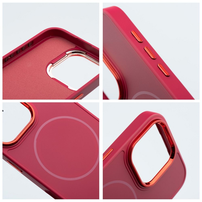 Futerał FRAME MAG COVER kompatybilny z MagSafe do IPHONE 12 MINI magenta