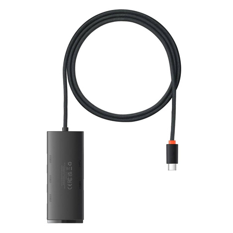 Baseus Lite Series HUB USB Type C adapter - 4x USB 3.0 1m black (WKQX030401)