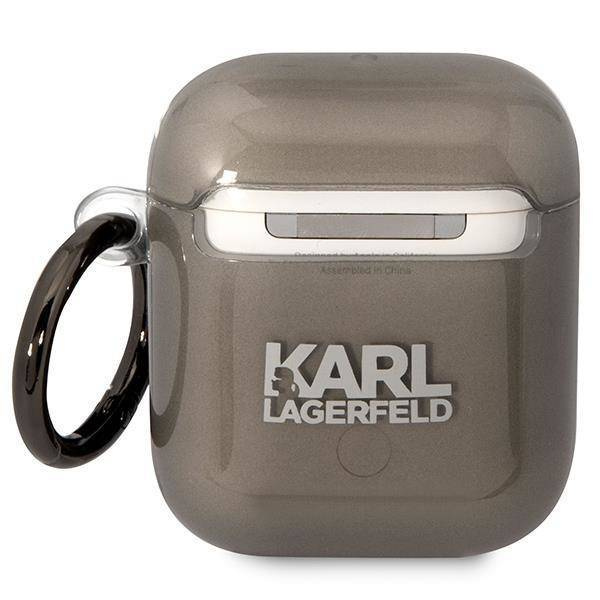 Oryginalne Etui APPLE AIRPODS Karl Lagerfeld Karl`s Head (KLA2HNIKTCK) czarne