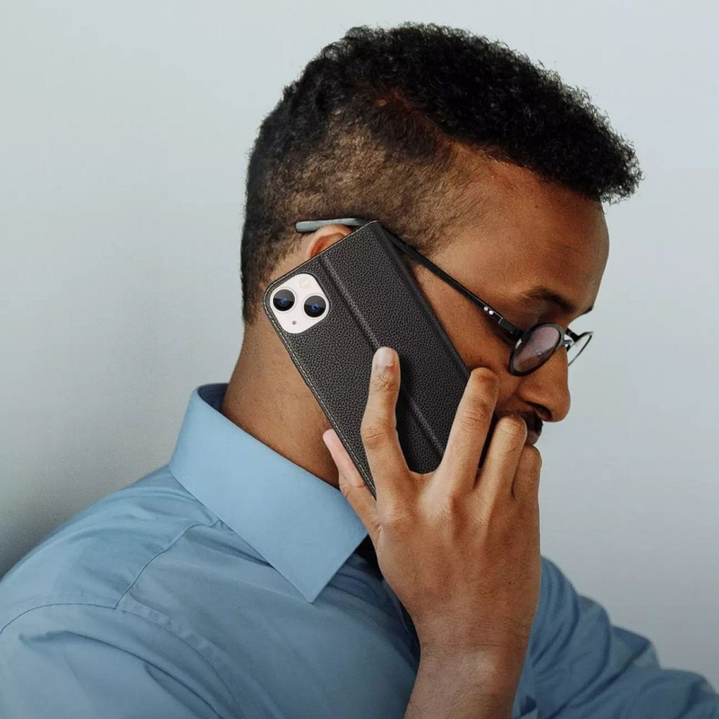 Dux Ducis Skin X2 Hülle für iPhone 14 Plus Hülle mit Magnetklappe schwarz