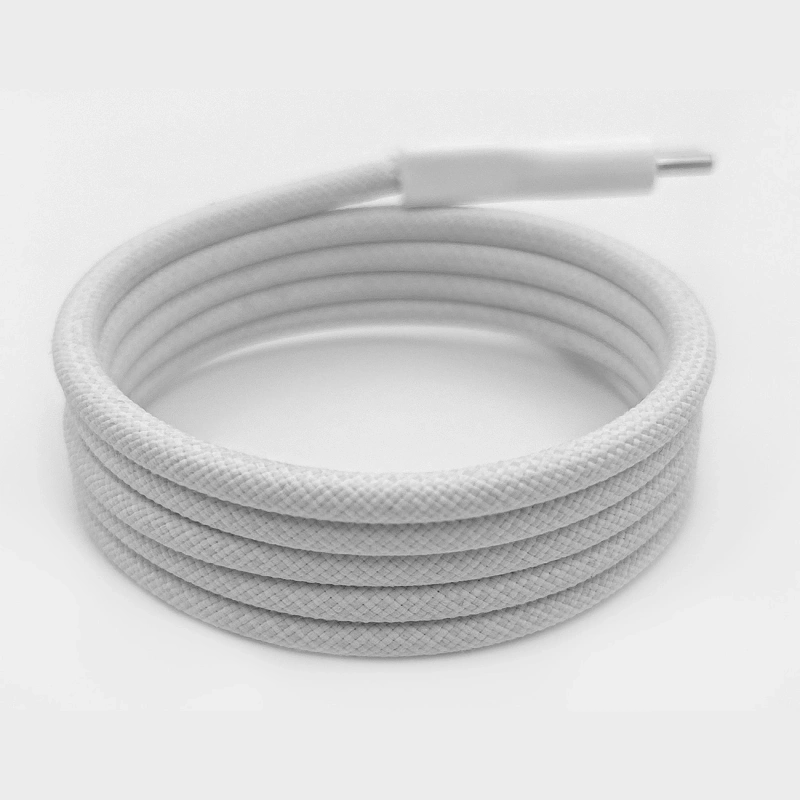 Puro Magnetic USB-C – USB-C-Kabel 60 W USB 3.2 (20 Gbit/s) 1 m magnetisch – Weiß