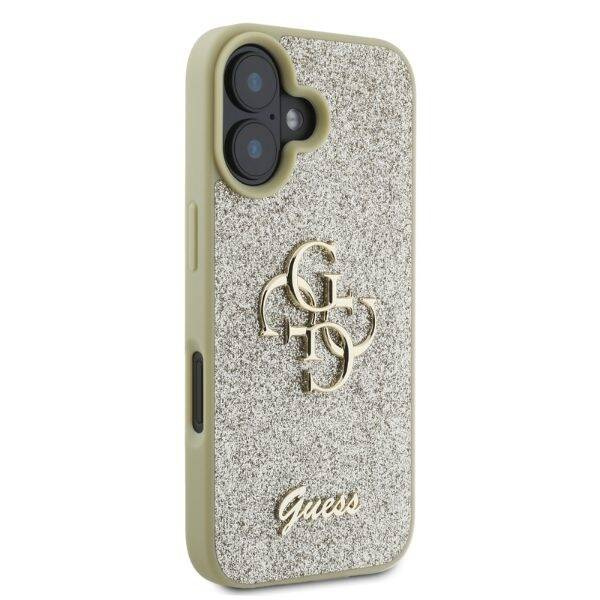 Guess GUHCP16SHG4SGD iPhone 16 6,1" złoty/gold HC Fixed Glitter Big 4G