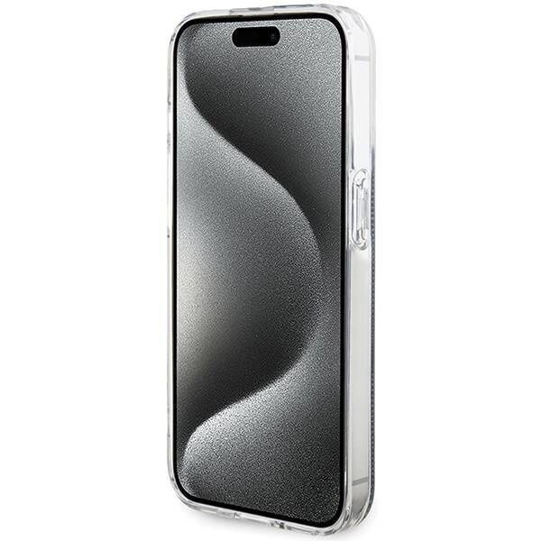 Oryginalne Etui GUESS Hardcase GUHCP15LH4PSEGK do iPhone 15 Pro (4G Gold  Stripe / czarny)