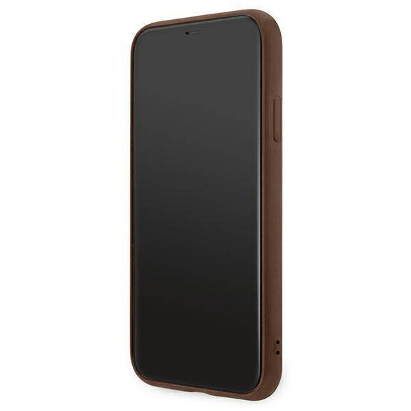 Guess 4G Metal Gold Logo – Etui iPhone 11 (brązowy)
