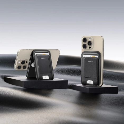 Portfel Ugreen Magnetic Wallet 45165 magnetyczny MagSafe z podstawką - czarny