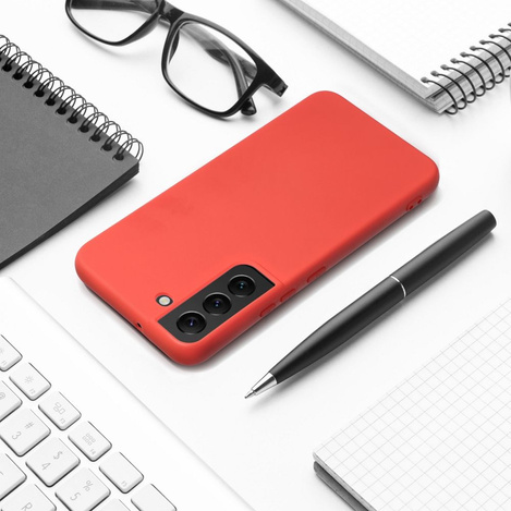 Futerał SILICONE do SAMSUNG S25 brzoskwiniowy