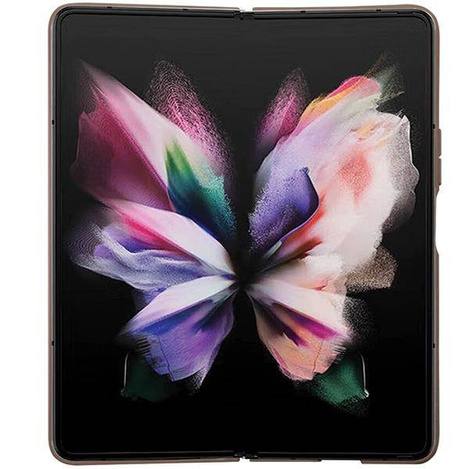 Guess nakładka do Samsung Z Fold5 GUHCZFD5P4TDPW czarna Leather 4G Triangle Strass