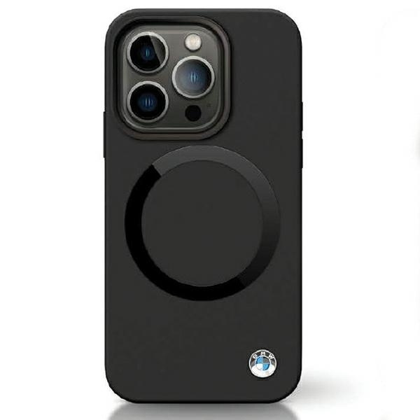 Original Case IPHONE 14 PRO BMW Signature Liquid Silicone MagSafe (BMHMP14LSILBK2) black