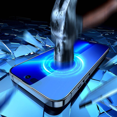 Joyroom Knight 2.5D Privacy TG Panzerglas für iPhone 14 Plus mit Anti-Spy-Filter Vollbild mit transparentem Rahmen (JR-P03)