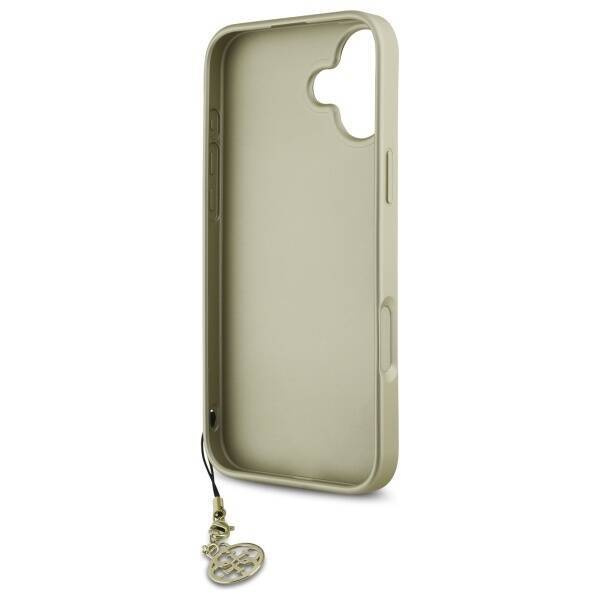 Original Case IPHONE 16 PLUS Guess Hardcase 4G Charms Collection (GUHCP16MGF4GBR) brown