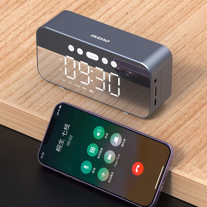 Dudao Y17 Bluetooth-Uhr/Lautsprecher – Silber