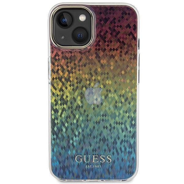 Guess IML Faceted Mirror Disco Iridescent Hülle für iPhone 15 – mehrfarbig