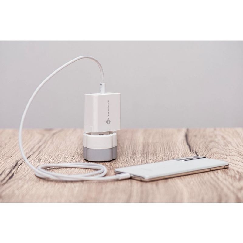 Forcell Ładowarka Sieciowa ze złączem USB typ C - 3A 45W z funkcją ładowania PD i QC 4.0