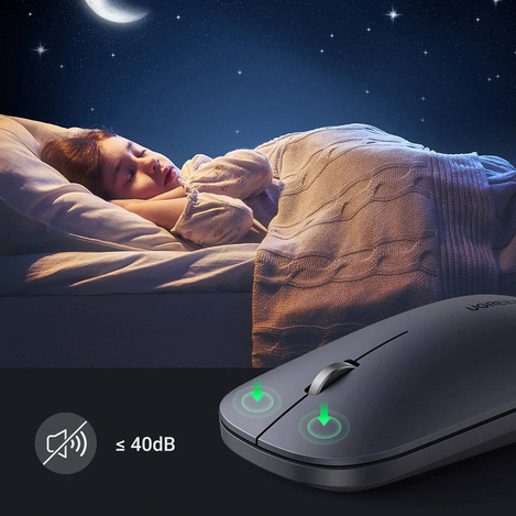 Ugreen handliche drahtlose USB-Maus grau (mu001)